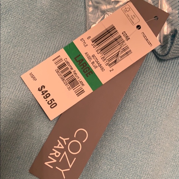 New Macy’s cozy yarn angel blue sweater $49 - Picture 14 of 15